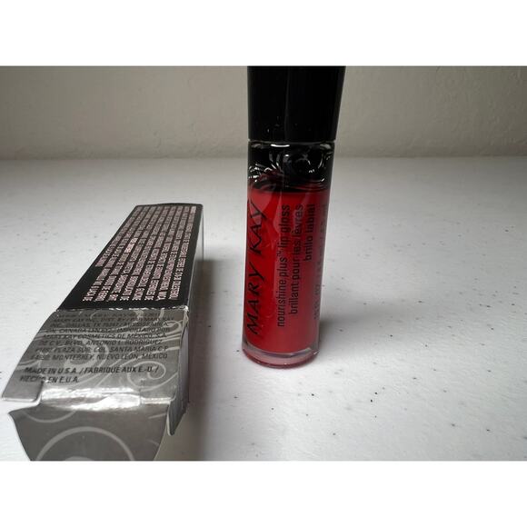 Mary‎ Kay Nourishine Plus Lip Gloss Rock N Red Rouge 47953 with Box NEW - Picture 4 of 4